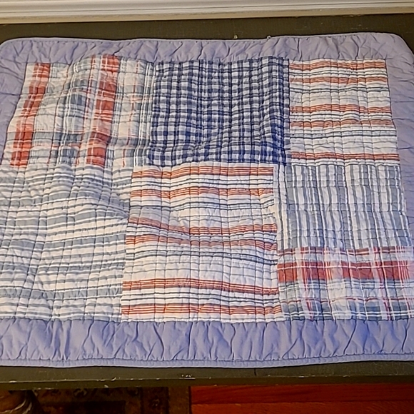Nautical Reversibke  Striped Quilt Set Twin - Picture 2 of 5
